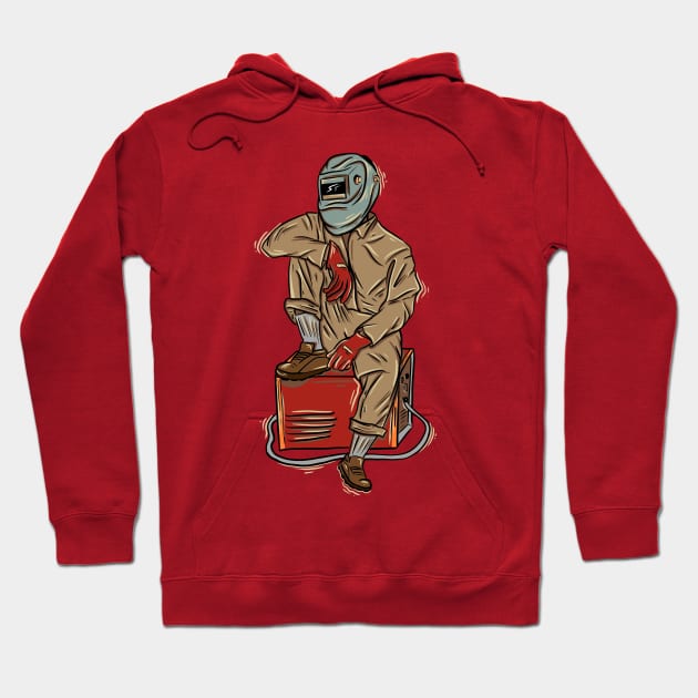 Welder Slow Hoodie by damnoverload